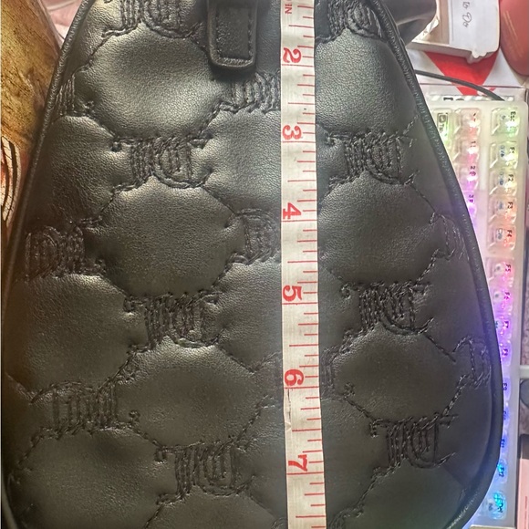 Juicy Couture Tie the Knot Black Liquorice Satchel /Crossbody Wallet Set - Picture 6 of 12